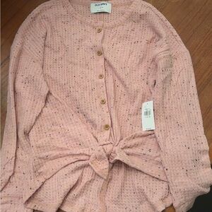 Old Navy Pink Speckled Knit Top